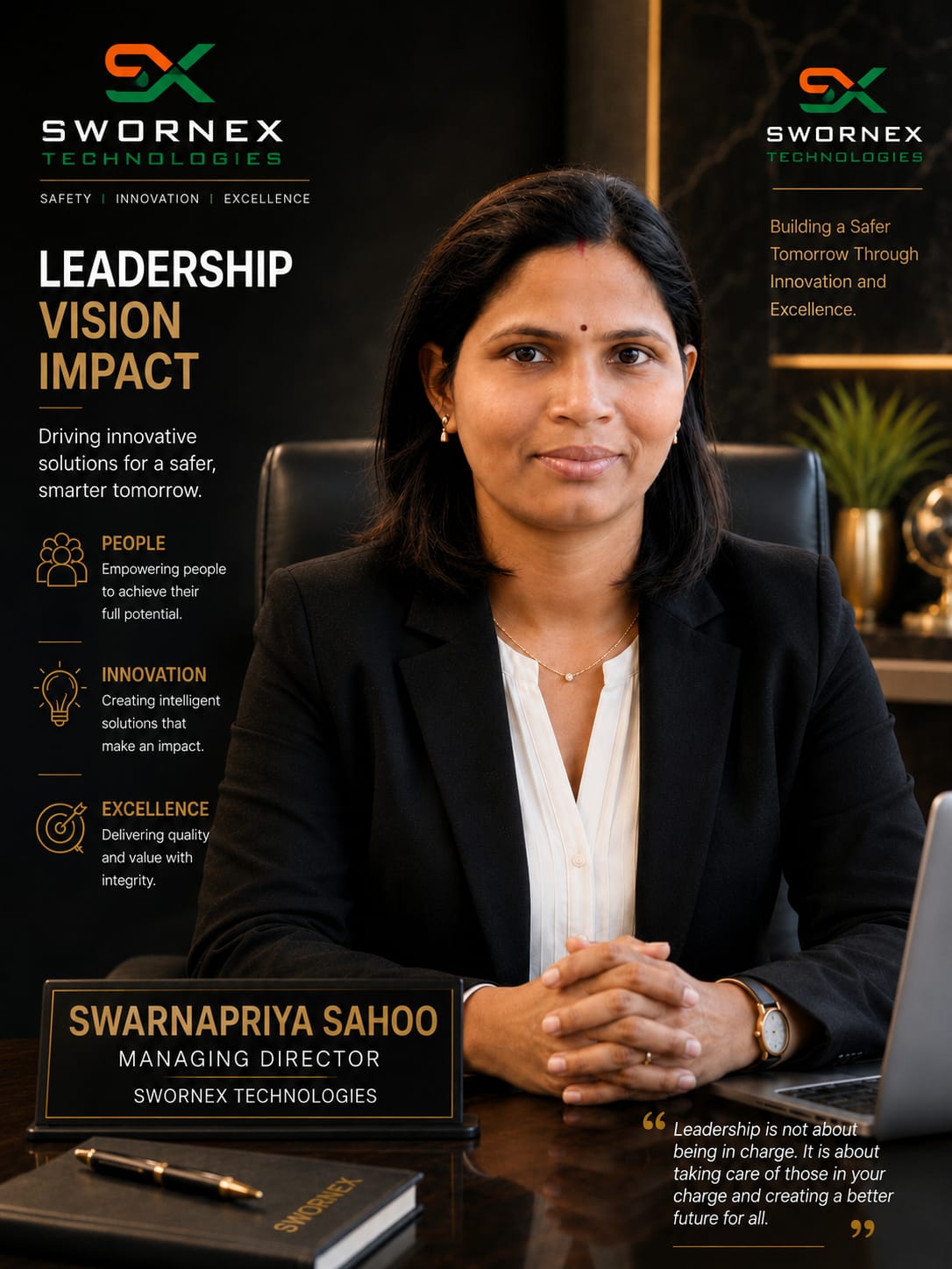 Swarnapriya Sahoo, Managing Director of Swornex Technologies